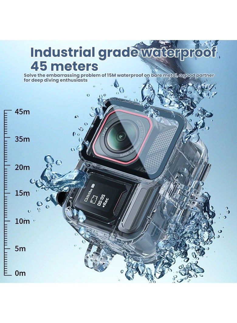 general Suitable for Insta360 Ace Pro2 Waterproof Case Sports Camera Dive Case Accessories Underwater Shooting Case 45m Waterproof HD Imaging - Image 4