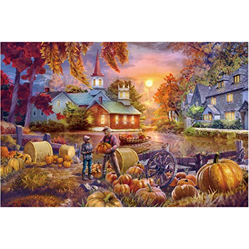 Tektalk 1000 Pieces Jigsaw Puzzles for Teens Adults Harvest - Image 1