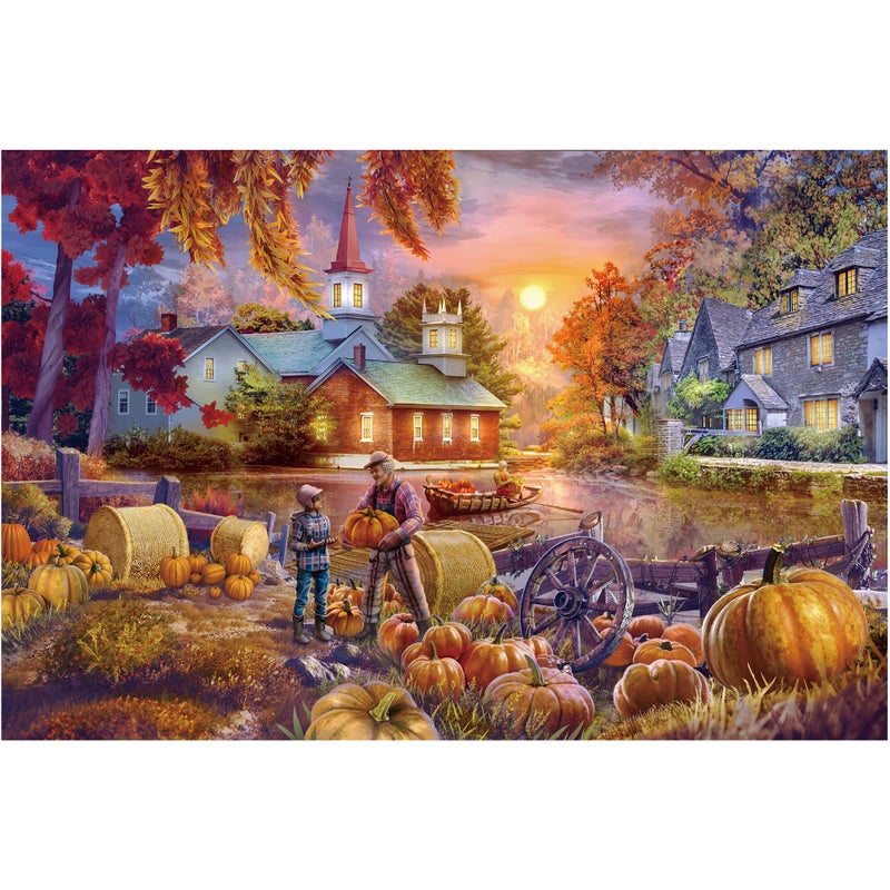Tektalk 1000 Pieces Jigsaw Puzzles for Teens Adults Harvest - Image 2