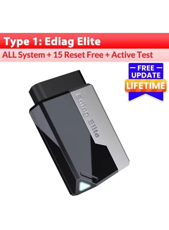 XPR3SS EDIAG Elite OBD2 Scanner + 16 Pin Flat Ribbon Extension Cord Bluetooth Diagnostic Check Engine Scan Tool  - Image 2