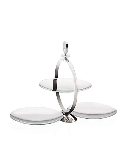 Alessi "Fatman" Folding Cake Stand in 18/10 Stainless Steel Mirror Polished With Decoration, Multicolor - Image 4