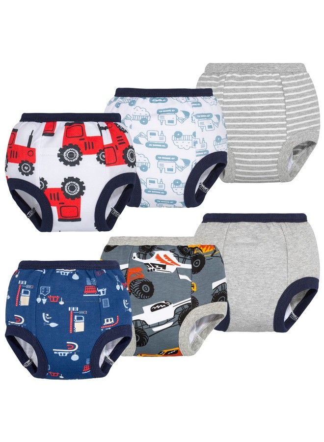 BIG ELEPHANT Baby Boys6 Pack Toddler Potty Training Pants 100% Cotton Waterproof Underpants 3T - Image 1