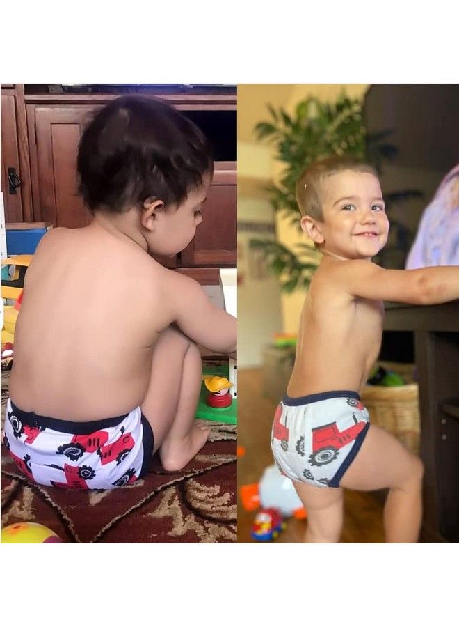 BIG ELEPHANT Baby Boys6 Pack Toddler Potty Training Pants 100% Cotton Waterproof Underpants 3T - Image 3