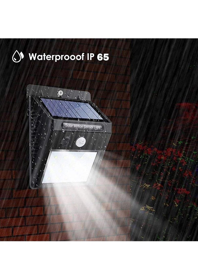4 Pack - 35 Led Solar Lights Outdoor Waterproof Solar Motion Sensor Light Wireless Lights Outside Wall Lamp For Driveway Patio Garden Path  - Image 2