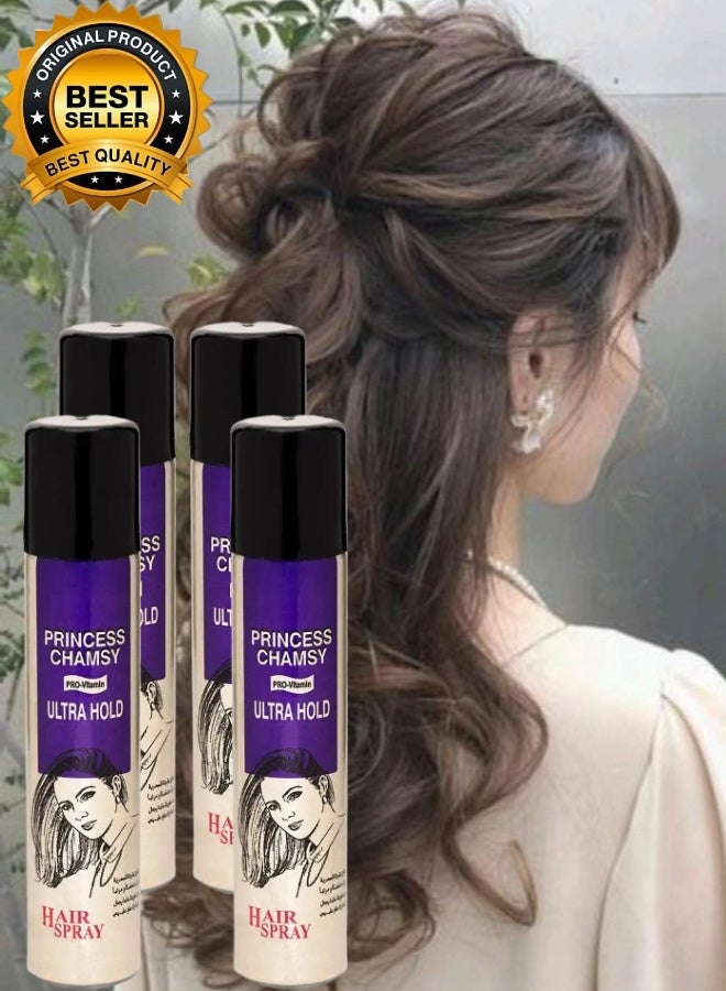 PRINCESS CHAMSY 4 Pieces Ultra Hold Hair Spray 300ML - Image 1