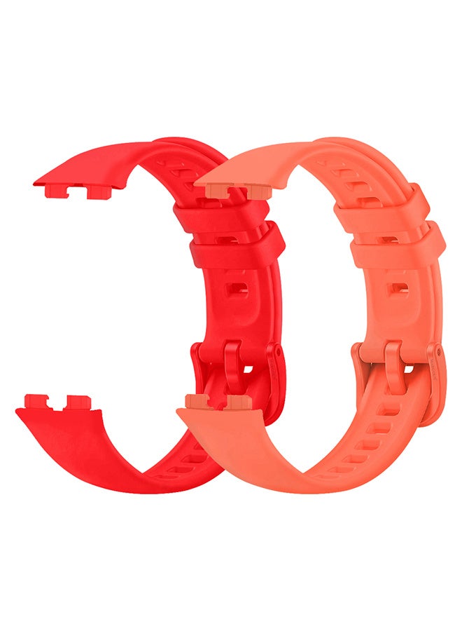 CATANES 2 Packs Of Huawei Band 8 and Band 9 Watch Band for Men Women Sport Watch Strap Lightweight Silicone Replacement Band Multicolour - Image 1