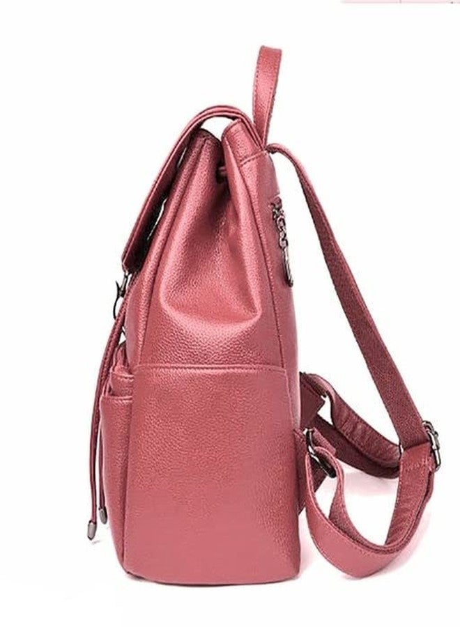 JAISOM Stylish Backpack for Women and Girls| Leather Girl's Travel Casual Collage Bag| Waterproof Anti Thief School Bags| Tuition | Travel| Daypack Bag. (Double Zip-MN) - Image 3