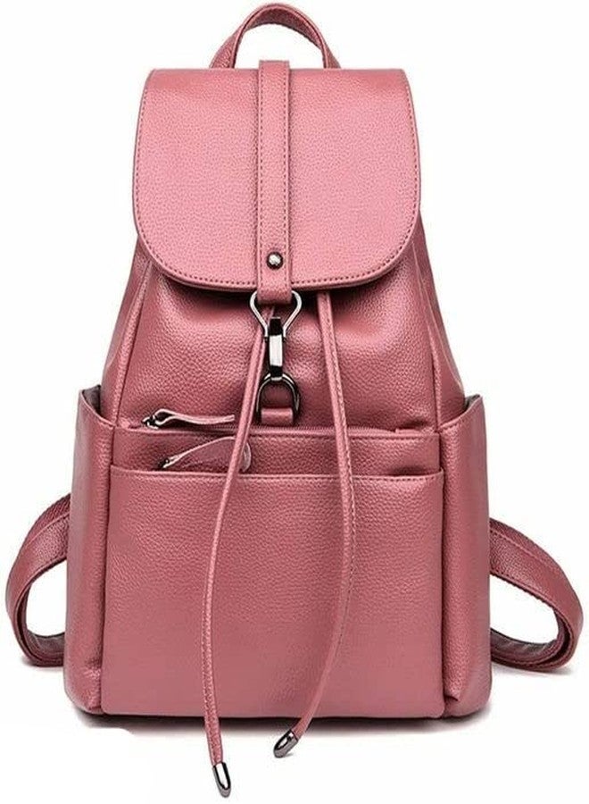 JAISOM Stylish Backpack for Women and Girls| Leather Girl's Travel Casual Collage Bag| Waterproof Anti Thief School Bags| Tuition | Travel| Daypack Bag. (Double Zip-MN) - Image 1