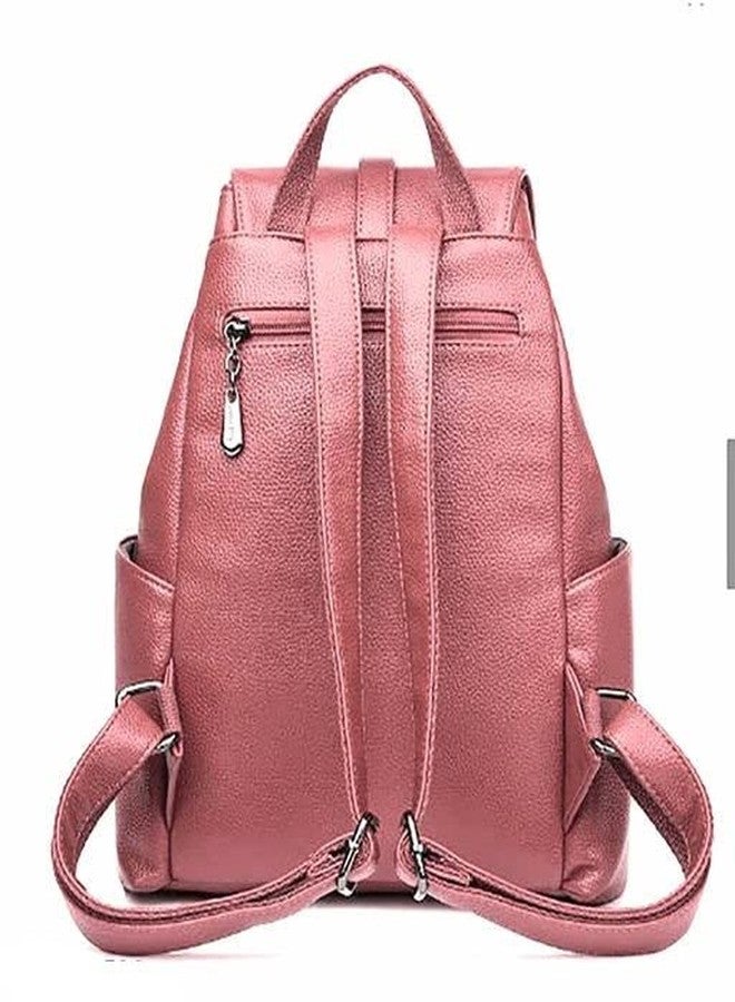 JAISOM Stylish Backpack for Women and Girls| Leather Girl's Travel Casual Collage Bag| Waterproof Anti Thief School Bags| Tuition | Travel| Daypack Bag. (Double Zip-MN) - Image 2