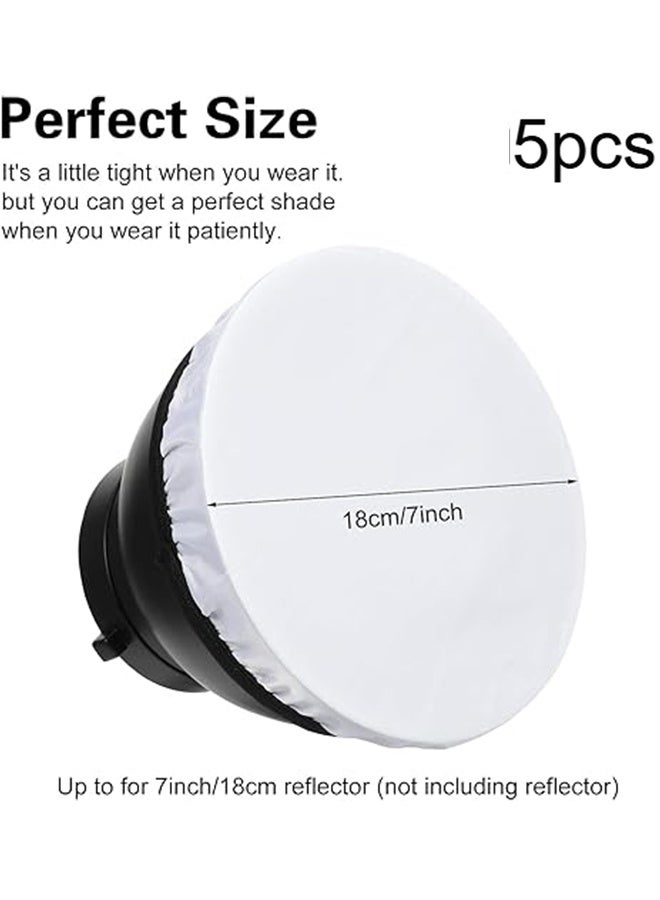 هابي دي قماش موزع الضوء للتصوير الفوتوغرافي أبيض (5 قطع) - Image 5