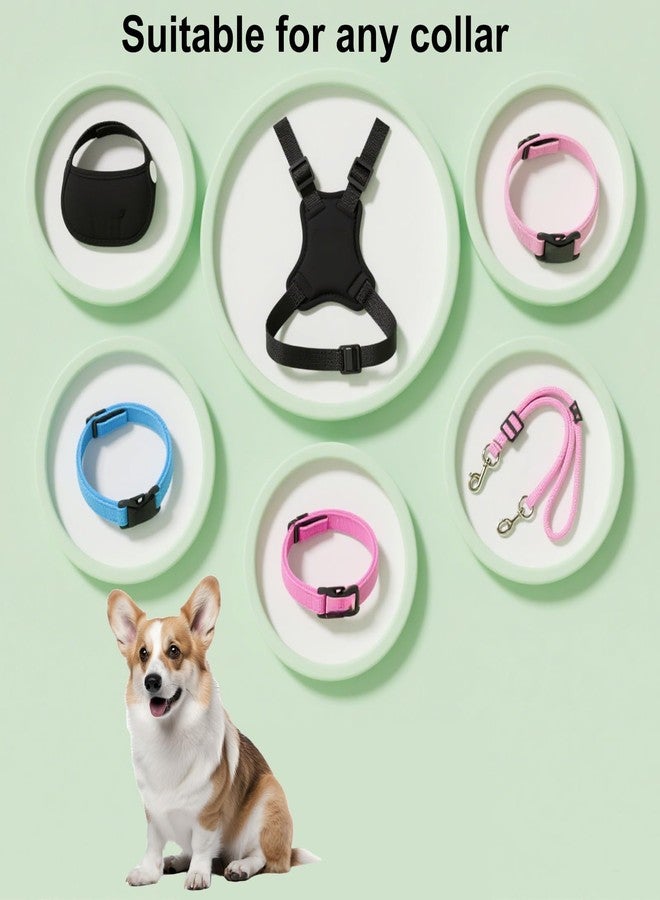 lasuroa 3pcs Dog Prong Collar Safety Clip, Adjustable Reflective Nylon Leash Extender Strap with Metal Dual Clasps 360° Rotatable Dog Harness Connector for Pet Walking Running and Hiking - Image 5