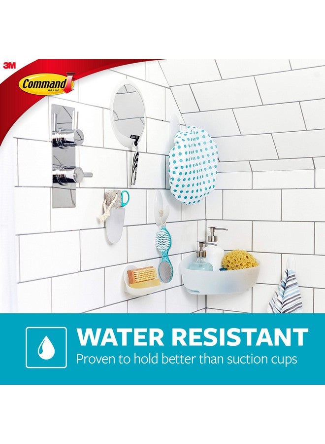 Command Command Bathroom Wall Hook with Water-Resistant Adhesive Strips, Bathroom Organizer for Hanging Bath Towels and Loofahs, 1 Shower Hook with 2 Command Strips  - Image 2