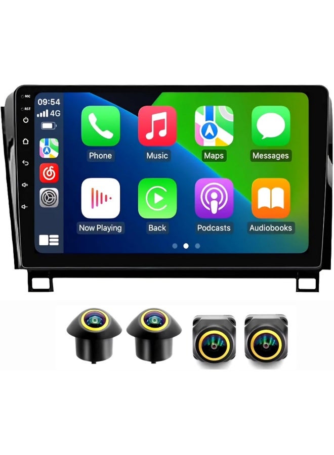 Vierex Fit Toyota Tundra Car Stereo Android Screen Toyota Tundra 2007-2013 Sequoia 2008-2018 With Apple Carplay Android Auto Wireless WiFi DSP AHD Camera Included (8+128GB 2K 360D) - Image 1