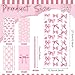 Yexiya 100 Pack Pink Bow Cellophane Bags Coquette Party Favor Bag Candy Treat Bags with 150 Twist Ties for Pink Wedding Birthday Party Favor SuppliesClassic - Image 4