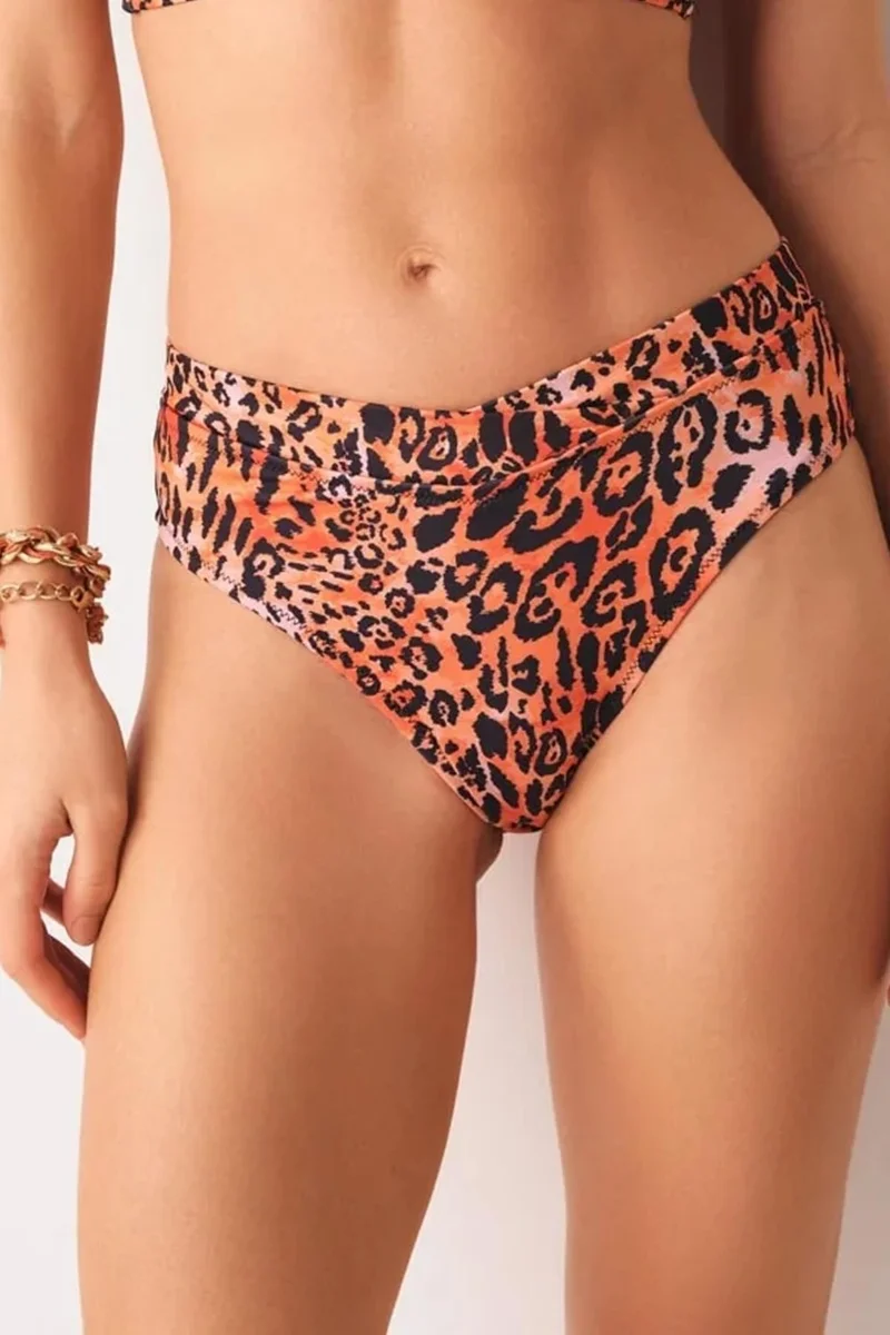 Hays High Waist V Cut Patterned Bikini Bottom