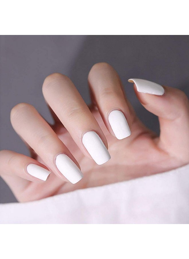 V VENALISA - Venalisa 15Ml Gel Nail Polish Pure White Color Soak Off Uv Led Nail Gel Polish Nail Art Starter Manicure Salon Diy At Home 0.53 Oz - Image 1