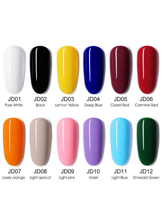 V VENALISA - Venalisa 15Ml Gel Nail Polish Pure White Color Soak Off Uv Led Nail Gel Polish Nail Art Starter Manicure Salon Diy At Home 0.53 Oz - Image 1