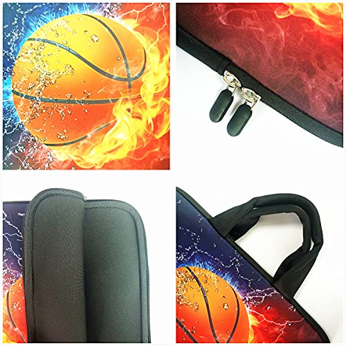 Baocool 11" 11.6" 12" 12.1" 12.5" inch Laptop Carrying Bag Chromebook Case Notebook Ultrabook Bag Tablet Cover Neoprene Fit Samsung Google Acer HP DELL Lenovo Asus (11 11.6 12.1 12.2 inch, Basketball) - Image 3