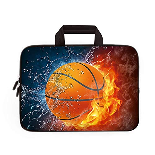 Baocool 11" 11.6" 12" 12.1" 12.5" inch Laptop Carrying Bag Chromebook Case Notebook Ultrabook Bag Tablet Cover Neoprene Fit Samsung Google Acer HP DELL Lenovo Asus (11 11.6 12.1 12.2 inch, Basketball) - Image 1