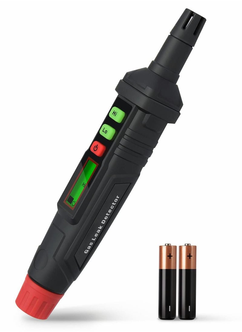 Excefore - Gas Leak Detector, Natural Gas Detector with Audible & Visual Alarm, Portable Gas Sniffer to Locate Combustible Gas Leak Sources Like Methane, Propane for Home(Includes Battery x2)- Black - Image 1