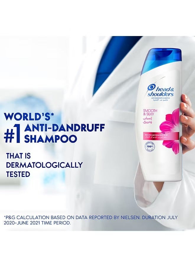 Head & Shoulders Smooth And Silky Anti-Dandruff Shampoo 390ml  - Image 5