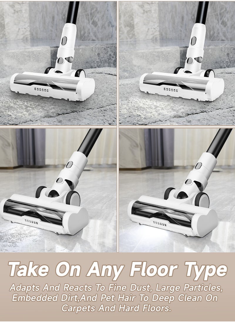 BOMIDI UltraClean Max Cordless Stick Vacuum with Self-Emptying Station, Powerful 28KPA Brushless Motor, 3-Speed Adjustable Suction, Smart LED Display, and Advanced Deep Cleaning Technology for Effortless Home Maintenance  - Image 4