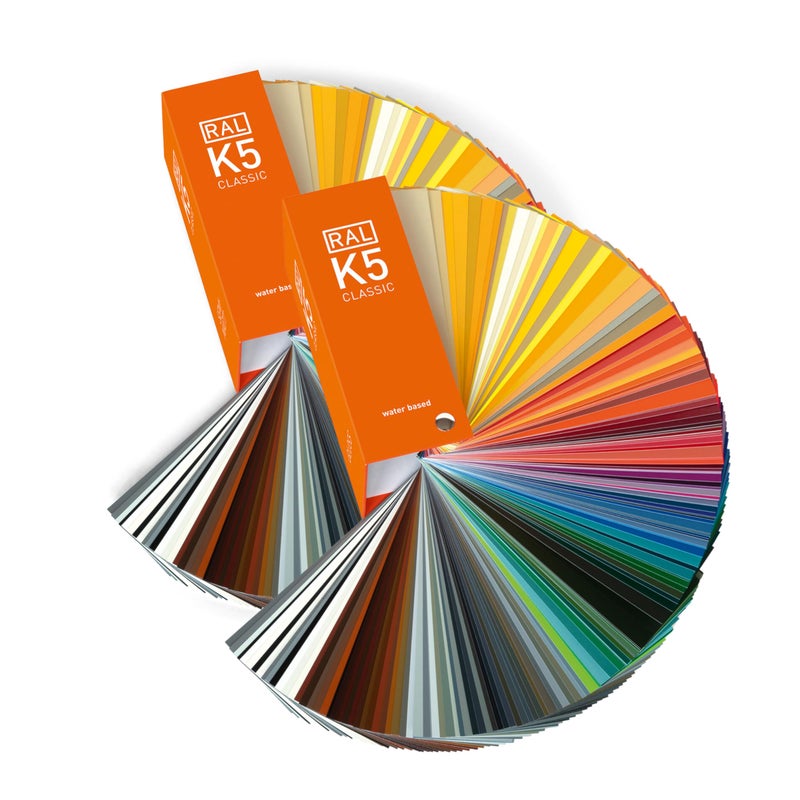 RAL K5 Color Chart, 1 x Gloss, 1 x Semi-Matte, Full Page Color Swatches - Image 1