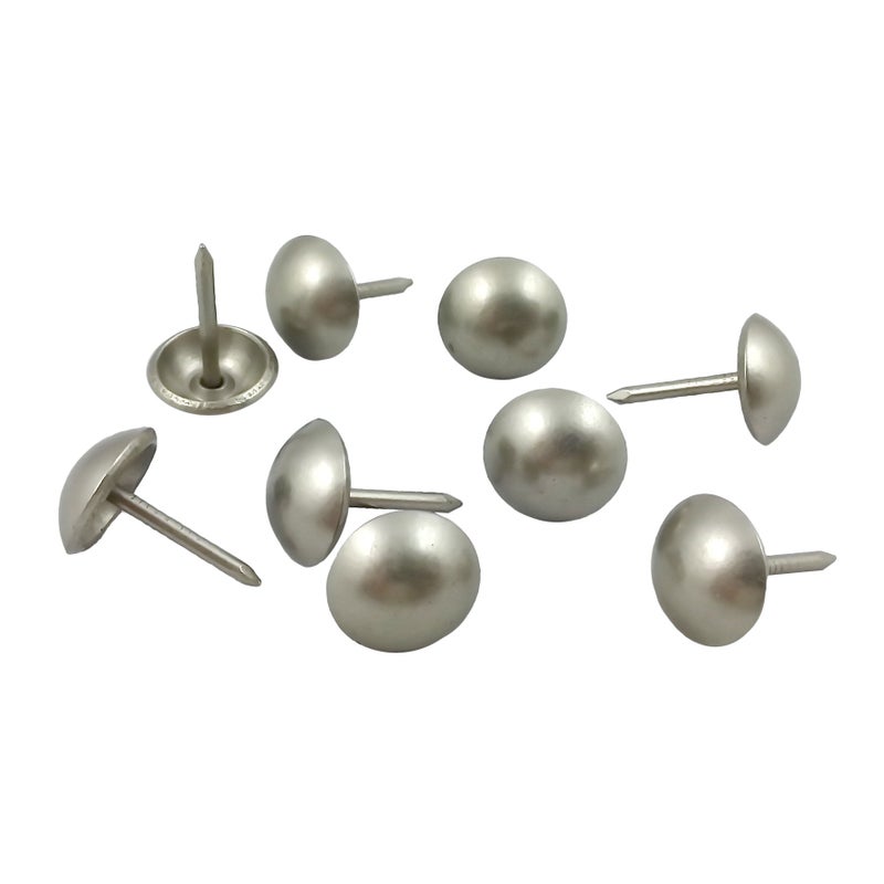 decotacksÂ® Upholstery Nails Decorative Tacks 7/16" - 100 Pcs [Pewter Finish] DX0511PW - Image 1