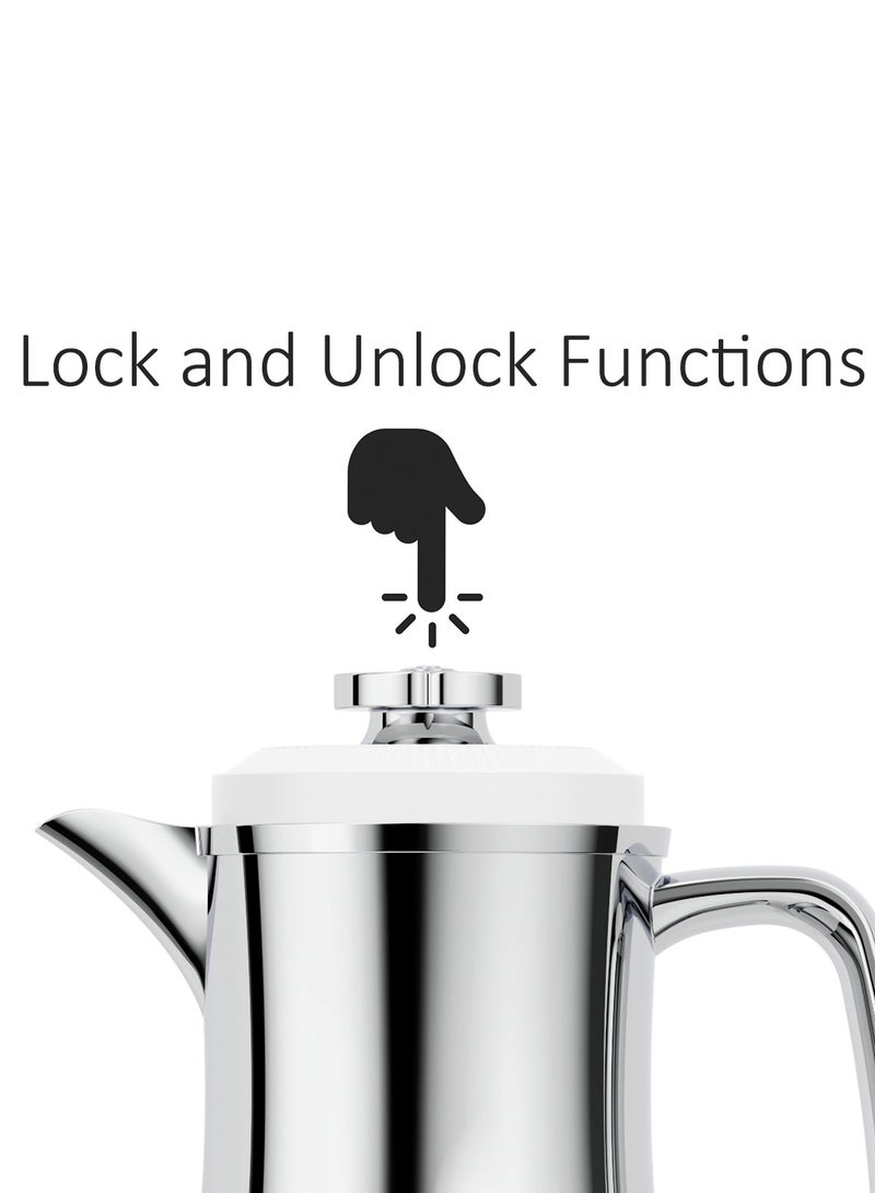 BLACKSTONE 1 Liter Flask Leakproof Button Locking Design 1 Year Warranty  - Image 3
