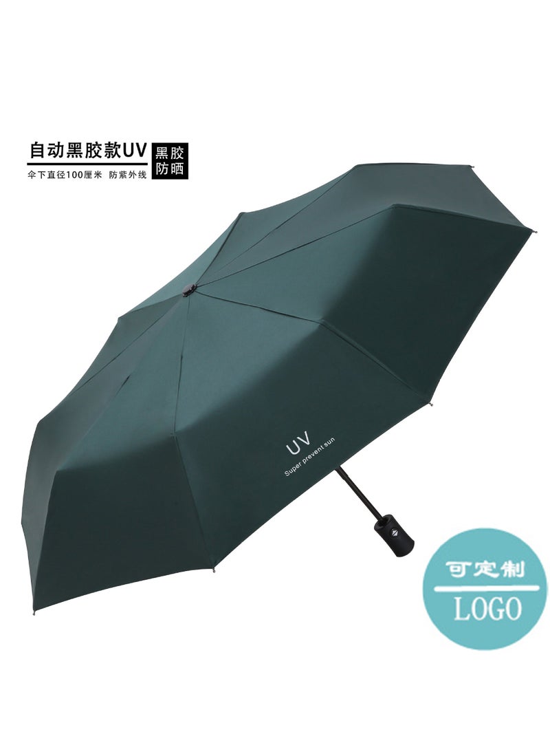 Arabest UV vinyl sun umbrella rain and rain UV-proof sun protection umbrella female three folding umbrella custom advertising umbrella logo  - Image 3