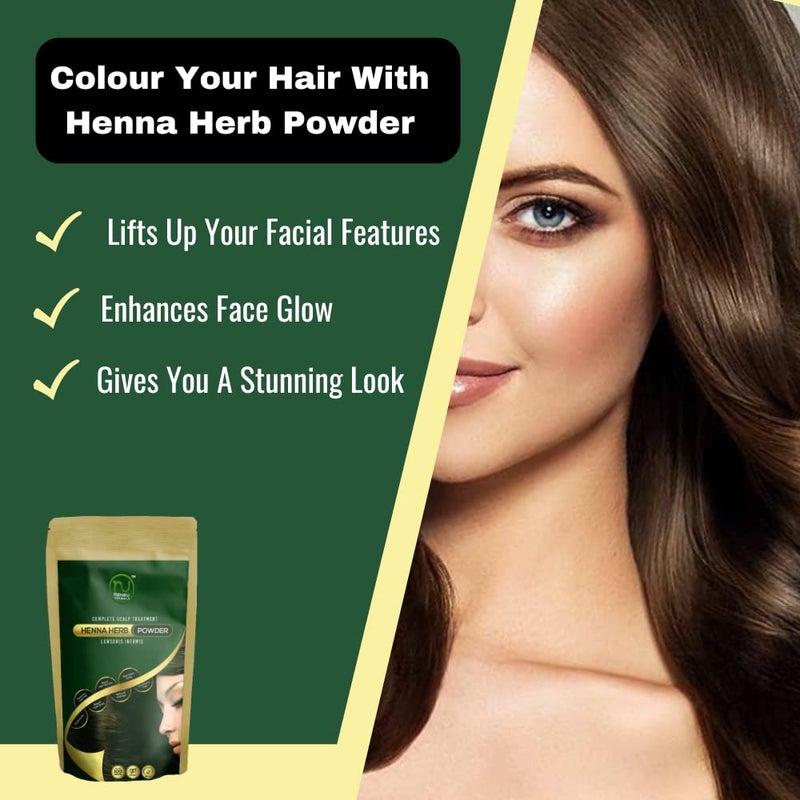 RENEU HERBALS Reneu Herbals Natural Henna Aloe Vera Powder For Hair Organic Henna Mehndi Powder For Hair Growth Shine Combo Pack Of 2200 GM - Image 2