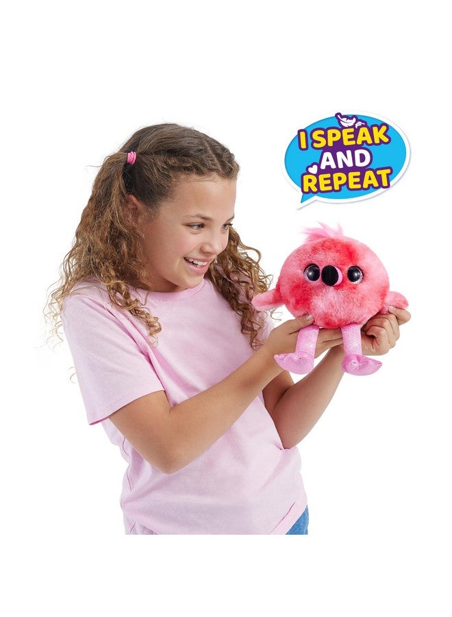 Pets Alive Chirpy Birds (Flamingo) by ZURU, Electronic Pet That Speaks, Giant Surprise Egg, Stickers, Comb, Fluffy Clay, Bird Animal Plush for Girls - Image 2
