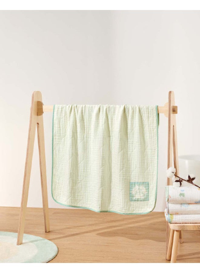 القطن الخالص 【0 إضافات، هيبوالرجينيك】 منشفة أطفال من الشاش القطني المغسول 6 طبقات، منشفة استحمام للمواليد الجدد ناعمة ولطيفة على البشرة - Image 1