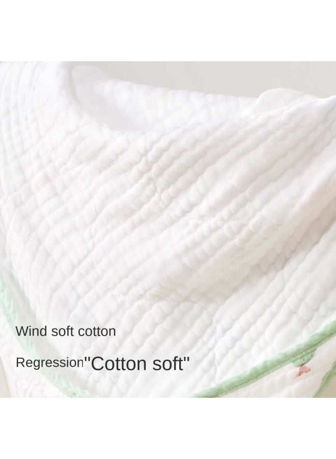 القطن الخالص 【0 إضافات، هيبوالرجينيك】 منشفة أطفال من الشاش القطني المغسول 6 طبقات، منشفة استحمام للمواليد الجدد ناعمة ولطيفة على البشرة - Image 5