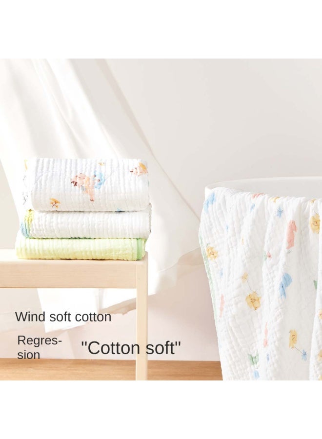 القطن الخالص 【0 إضافات، هيبوالرجينيك】 منشفة أطفال من الشاش القطني المغسول 6 طبقات، منشفة استحمام للمواليد الجدد ناعمة ولطيفة على البشرة - Image 4