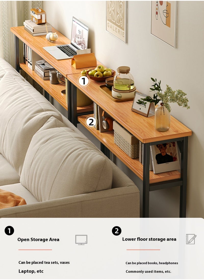 Sharpdo - Modern Home Multi-Compartment Storage Table Suitable for Bedside Storage Living Room Storage  and Study Storage 100*20*100.2CM - Image 1
