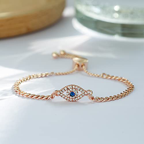 Apsvo Evil Eye Bracelet for Women Trendy Rose Gold Third Eye Bracelet Dainty Protection Jewelry Pulseras de Mal de Ojo Turco Para Mujeres - Image 5