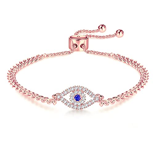 Apsvo Evil Eye Bracelet for Women Trendy Rose Gold Third Eye Bracelet Dainty Protection Jewelry Pulseras de Mal de Ojo Turco Para Mujeres - Image 1