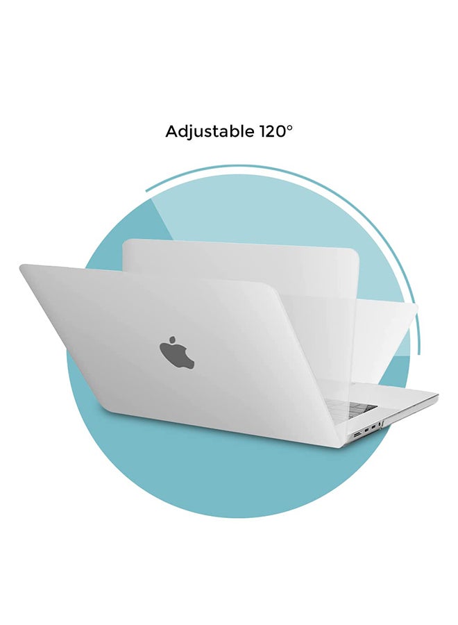 O Ozone MacBook Pro 16 inch Case A2485 MacBook Pro 16 M1 Pro / M1 Max Chip & Touch ID Plastic Hard Matte Case Cover Keyboard Skin & Screen Protector White  - Image 4