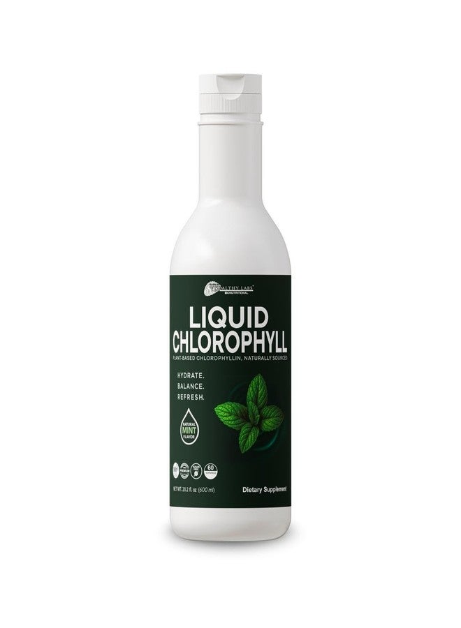 vidaherbal Liquid Chlorophyll - 20.2 fl oz (600 mL) - Natural Mint Flavor - Plant-Based Chlorophyllin Supplement - Supports Daily Energy, Hydration & Digestive Health - 60 Servings - No Sugar, Non-GMO - Image 2