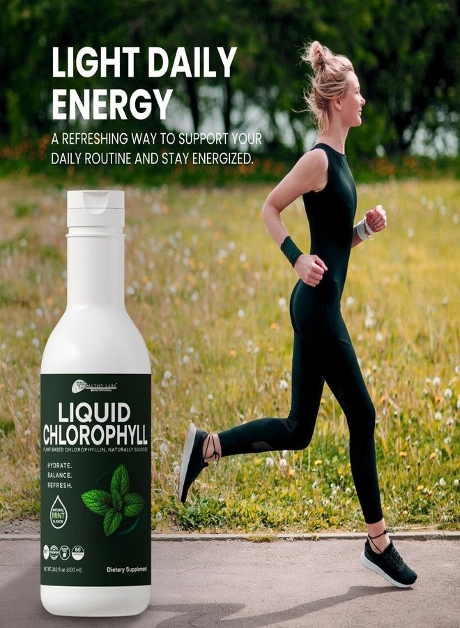vidaherbal Liquid Chlorophyll - 20.2 fl oz (600 mL) - Natural Mint Flavor - Plant-Based Chlorophyllin Supplement - Supports Daily Energy, Hydration & Digestive Health - 60 Servings - No Sugar, Non-GMO - Image 4