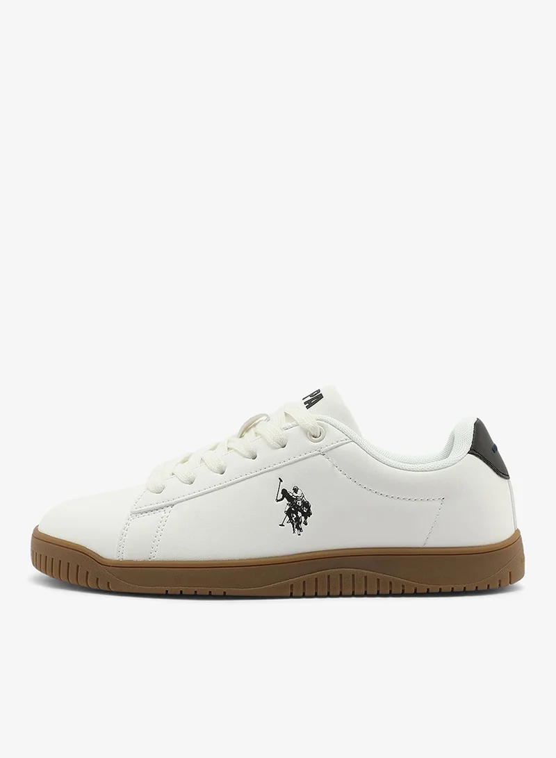U.S. Polo Assn. white Women's White and White Sneakers - Bold Rugged Style with Durable Sole for Outdoor Wear for Women | Best Price UAE