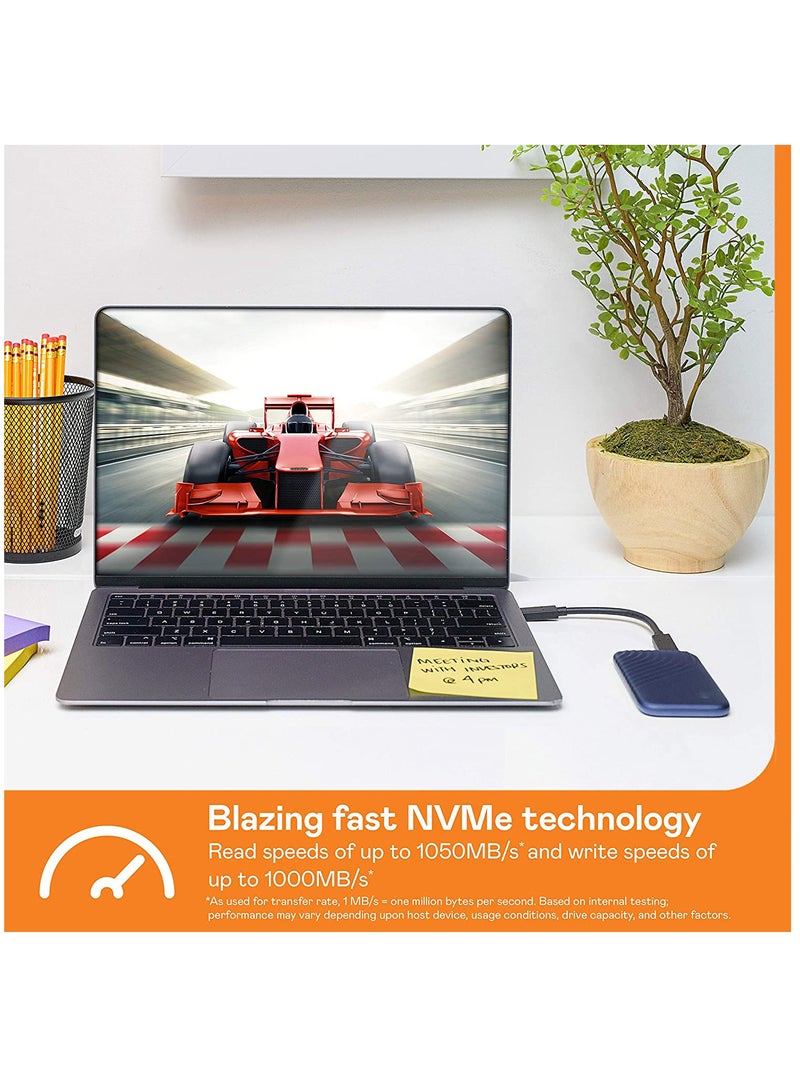 My Passport SSD - SSD محمول ، يصل إلى 1050 ميجابايت / ثانية للقراءة وسرعات كتابة 1000 ميجابايت / ثانية ، USB 3.2 Gen 2 - 500 جيجابايت - Image 5