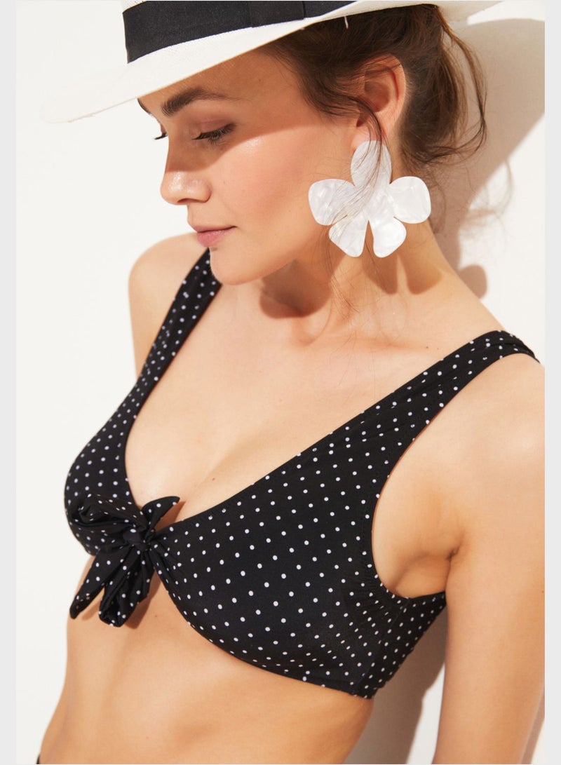 JUNE Tie Detail High Leg Bikini And Bottom Set - Image 3