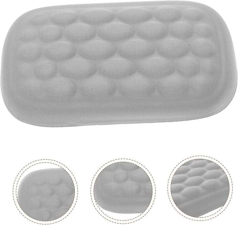 Ergonomic Memory Foam Wrist Rest For Keyboard And Mouse Grey Cloth Gaming Hand Support - Image 3