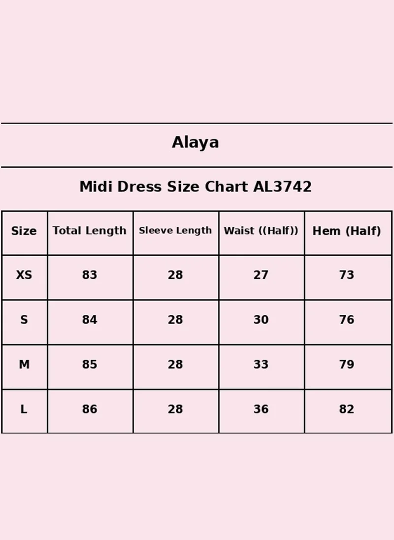 Alaya  Women   Georgette Midi Dress -AL3742 for Women | Best Price UAE