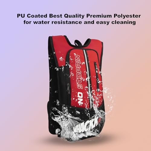 Whackk Marathon Running Bag |Unisex Camping & Hiking | Hydration Pouch Compartment w. Connecting Water ducts Pockets |Exercise & Fitness|Motorcycle Trekking Outdoor (Red) - Image 5