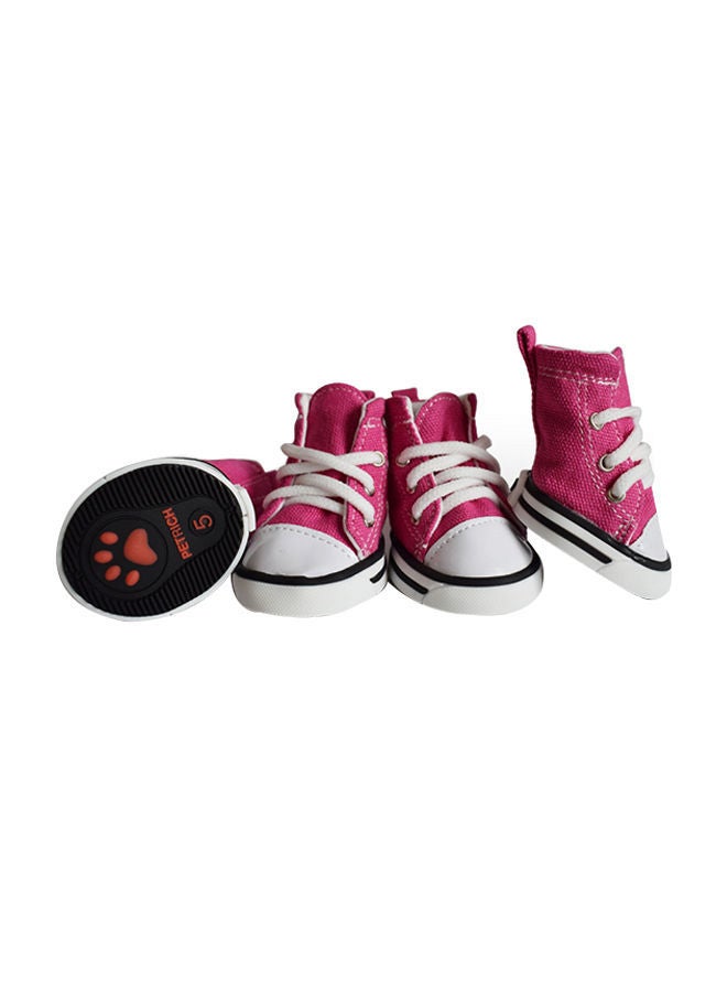 NIBEMINENT Pair Of 2 Canvas Boots Pink XXL - Image 1