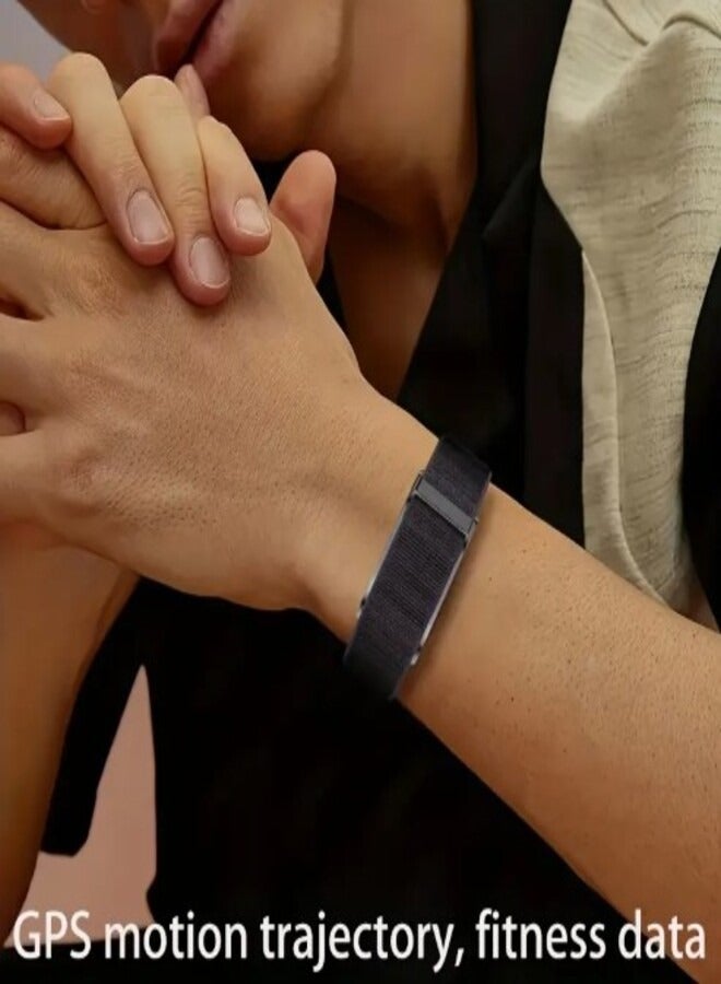 InfiniTech Ultra-Thin Lightweight Smart Bracelet with Multiple Sports Modes, Step Tracking, IP68, Wireless, Silicone/Nylon Multi-Color Straps - Unisex Sport Watch for Men & Women, Holiday Gift, Multifunctional Smart Watch, Versatile Wristband, Modern Accessory, Durable Build, Health Monitoring, Sleek Wristband, Silicone Strap, Wireless Tracker Without Subscription - Image 2