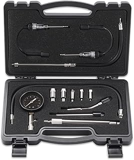 Lichamp 12pcs Compression Tester Adapter Kit with Spark Tester, Automotive Engine Cylinder Leak Down Compression Test - Image 1